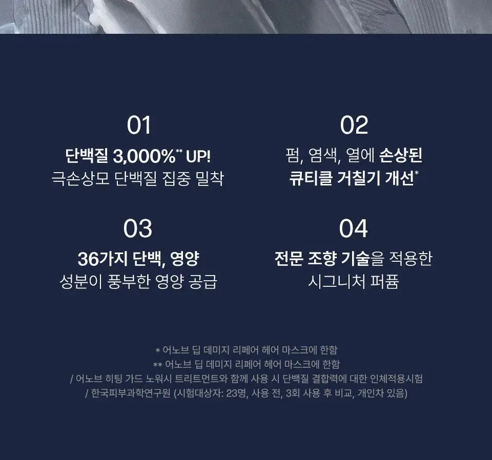[4년 연속 1위] 어노브 딥 데미지 리페어 헤어 마스크 (트리트먼트/헤어팩) 320ml 더블/듀오 기획 상세페이지 10